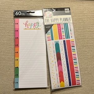 Bundle of Filler Paper & Stickers - The Happy Planner